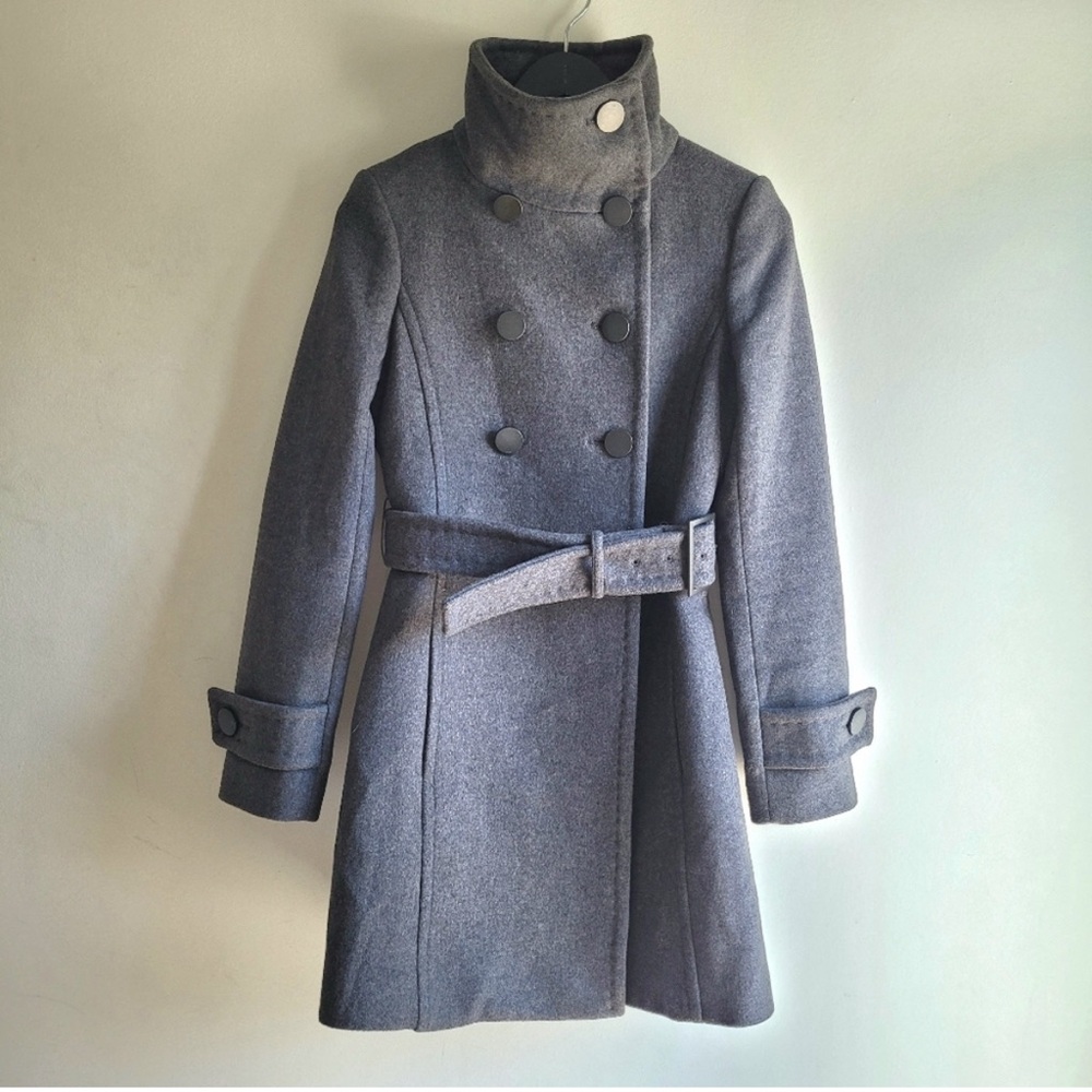 Babaton Gray Double-Breasted Coat - Picture 2 of 8